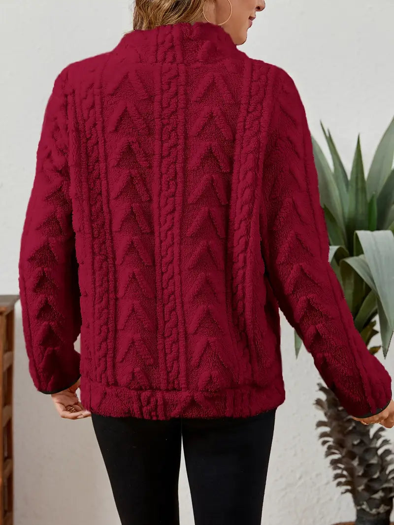 Maglione invernale con zip