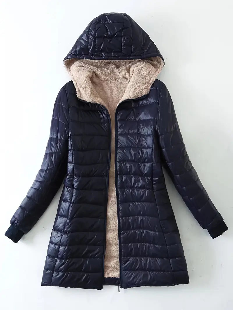 Piumino invernale con pelo interno