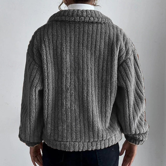 Giacca invernale plaid alla moda