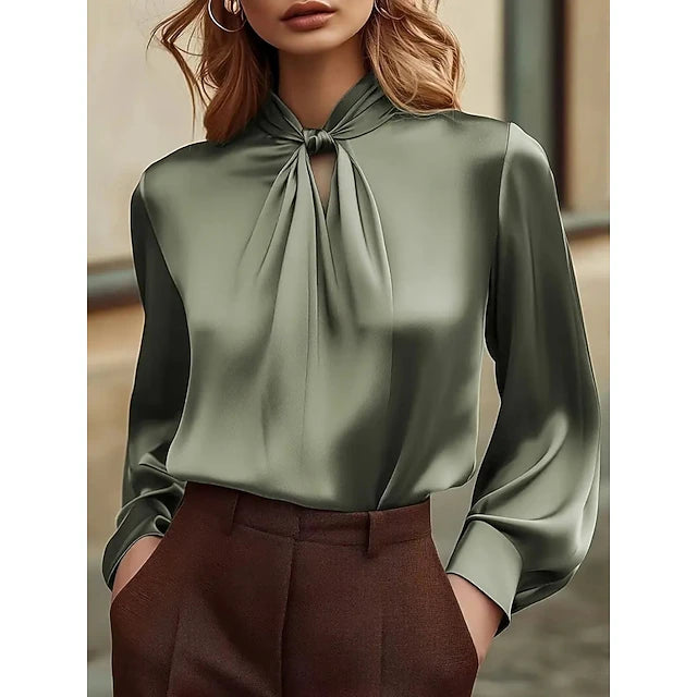 Camicia da donna in raso