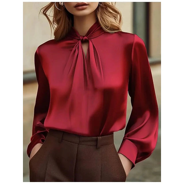 Camicia da donna in raso